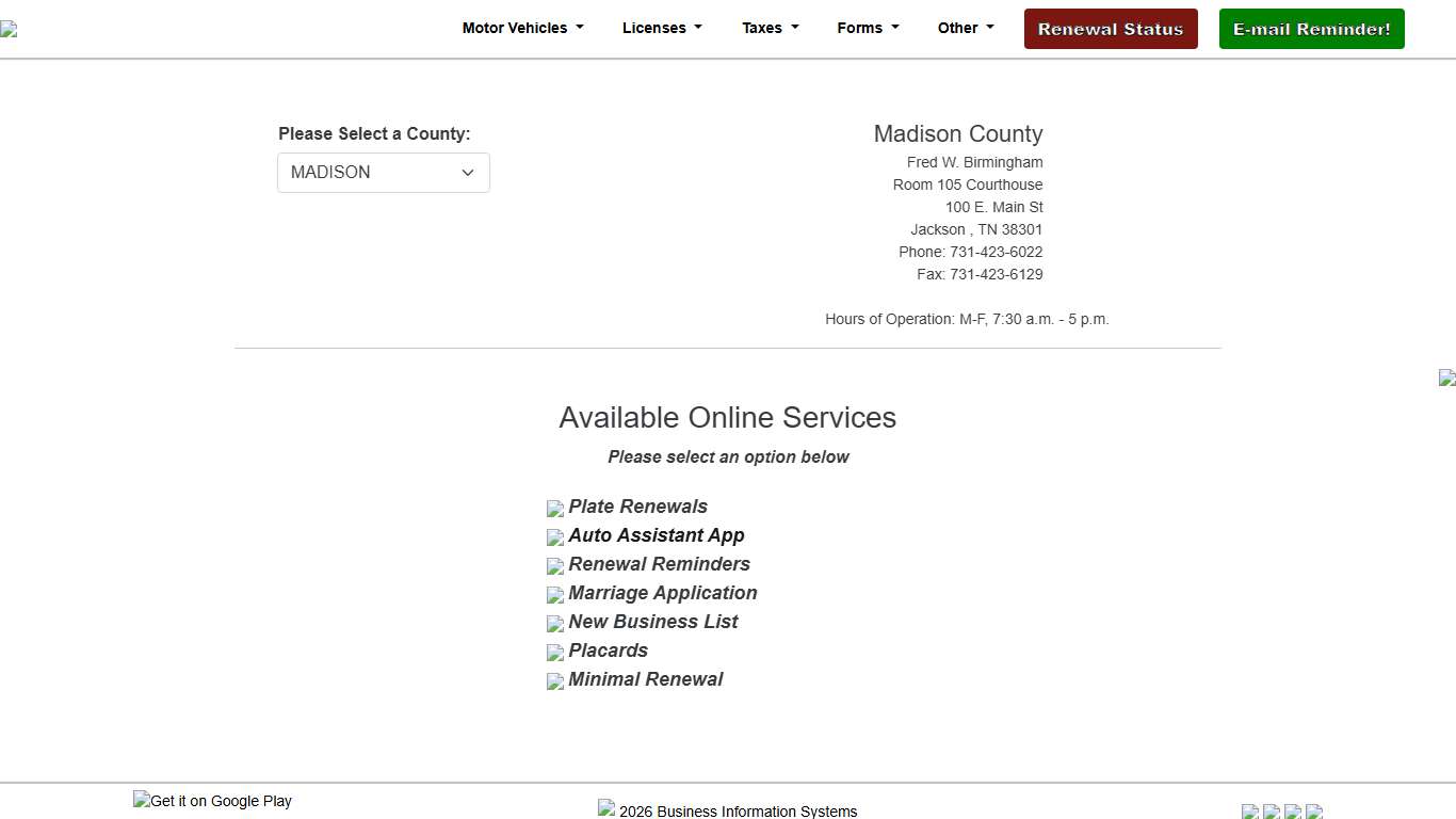 Tennessee County Clerk